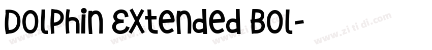 Dolphin Extended Bol字体转换